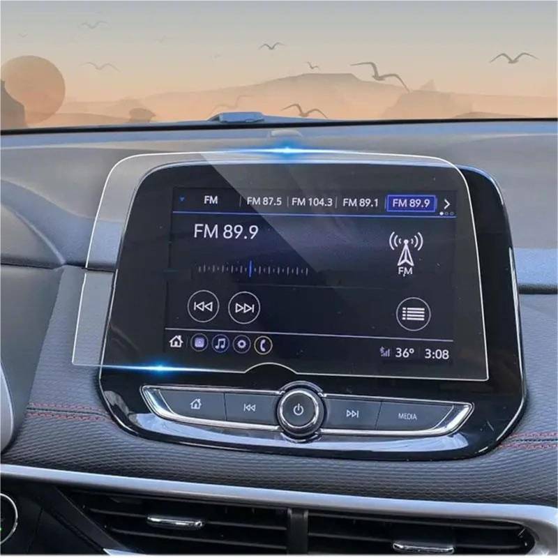 GPS-Navigations-Displayschutz Für Chevrolet Für Tracker 2020 2021 2022 8 Zoll Auto Radio GPS Navigation Anti-Scratch Zubehör Gehärtetes Glas Displayschutzfolie von RXRJSU