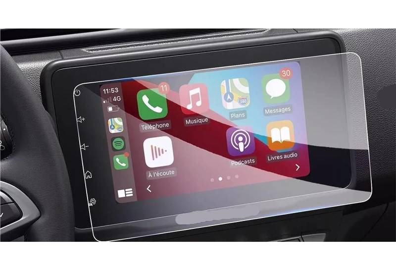 GPS-Navigations-Displayschutz Für Dacia Für Duster 2022 2023 8 Zoll LCD Auto Radio GPS Navigation Bildschirm Film Schutz PET Screen Protector von RXRJSU