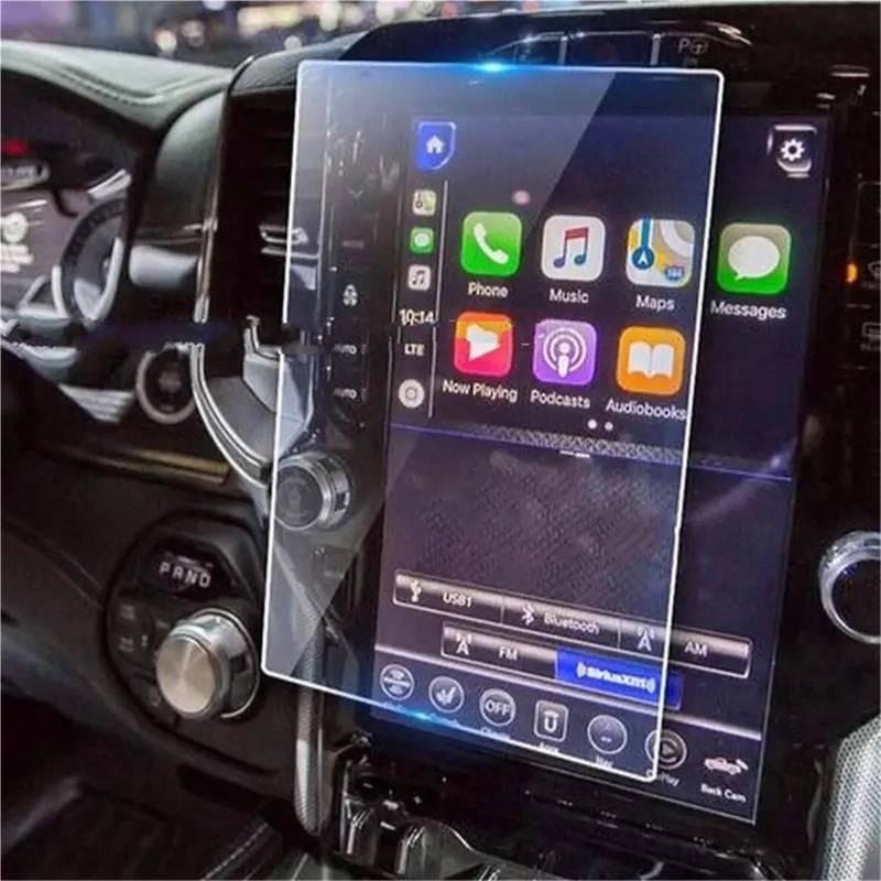 GPS-Navigations-Displayschutz Für Dodge Für Ram 1500 2500 3500 2019 2020 2021 12-Zoll Auto Navigation Touch-Screen Gehärtetes Glas Screen Protector von RXRJSU