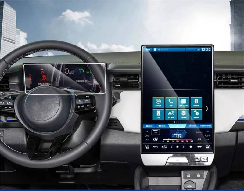 GPS-Navigations-Displayschutz Für ENS1 2022 2023 LCD GPS Navigation UND Dashboard Gehärtetes Glas Screen Protector Film Zubehör(GPS and Dashboard) von RXRJSU