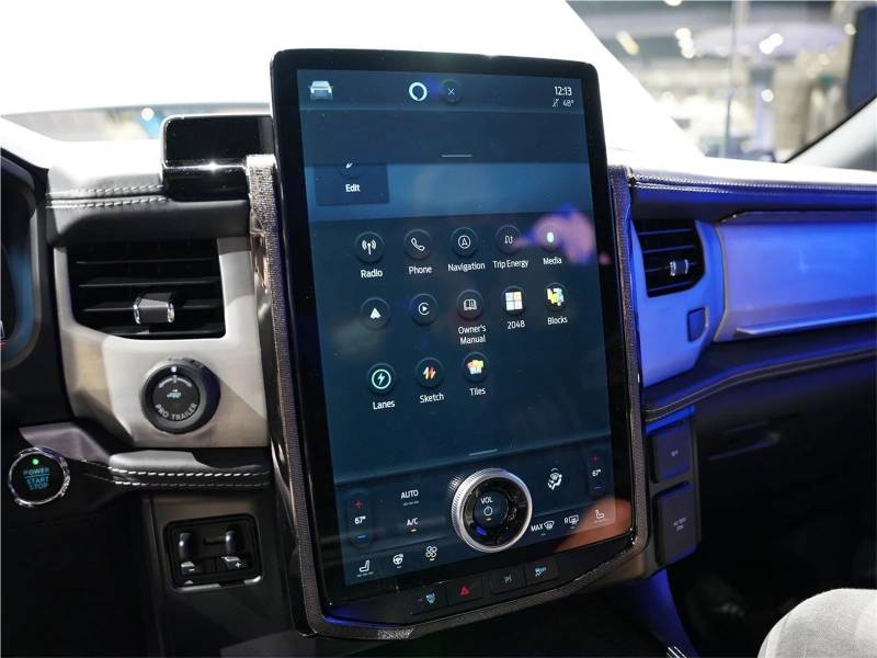 GPS-Navigations-Displayschutz Für Ford Für F150 Für Blitz Für Expedition 2024 2023 2022 Auto LCD Gehärtetes Glas GPS Navigation Und Dashboard Touch Screen Schutz Film(GPS) von RXRJSU