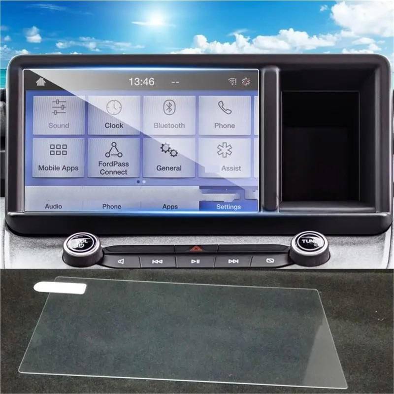 GPS-Navigations-Displayschutz Für Ford Für Maverick 2023 2024 8 Zoll Auto GPS Navigation Film LCD Screen Protector Gehärtetem Glas Schutz Film von RXRJSU