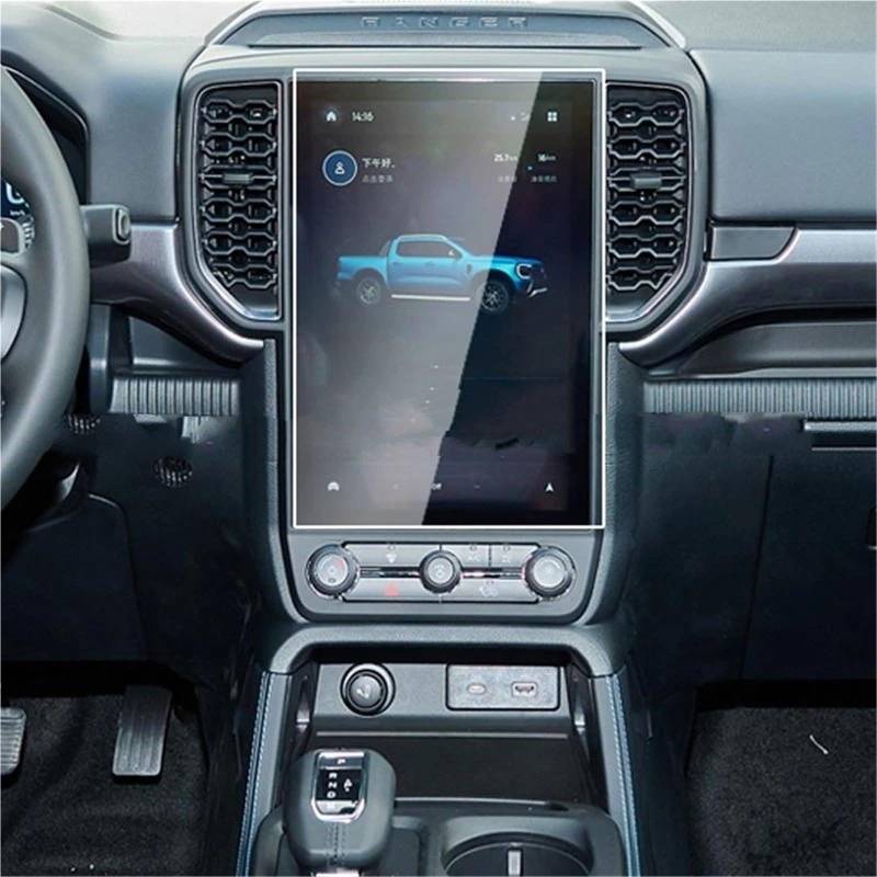 GPS-Navigations-Displayschutz Für Ford Für Ranger Für Lariat 2024 2025 Auto Radio GPS Navigation Bildschirm Anti-Scratch-Film Gehärtetes Glas Displayschutzfolie(12inch) von RXRJSU