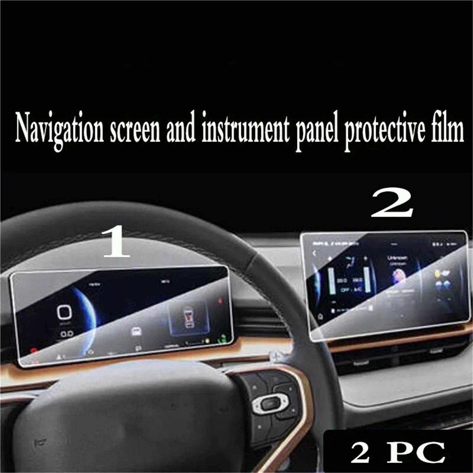 GPS-Navigations-Displayschutz Für Haval Für H6 2021 2022 Auto Radio Navigation Innen Auto GPS Navigation Gehärtetem Glas Screen Protector Film(GPS and Instrument) von RXRJSU