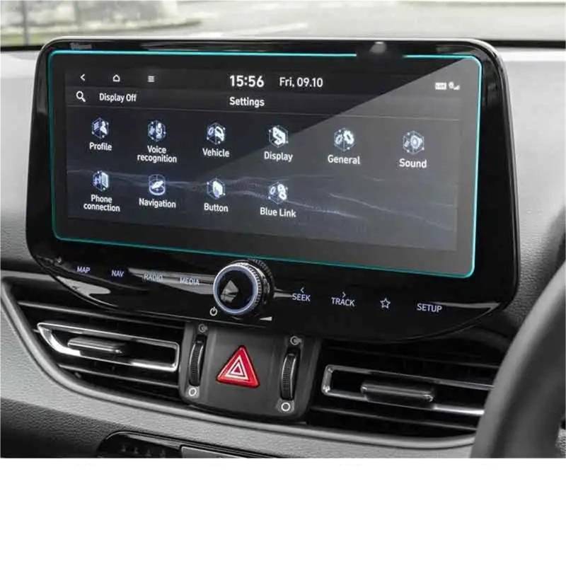 GPS-Navigations-Displayschutz Für Hyundai Für I30 PD FL 2020 2021 10,25 Zoll Auto GPS Navigation Bildschirm Gehärtetem Glas Bildschirm Stahl Schutz Film von RXRJSU