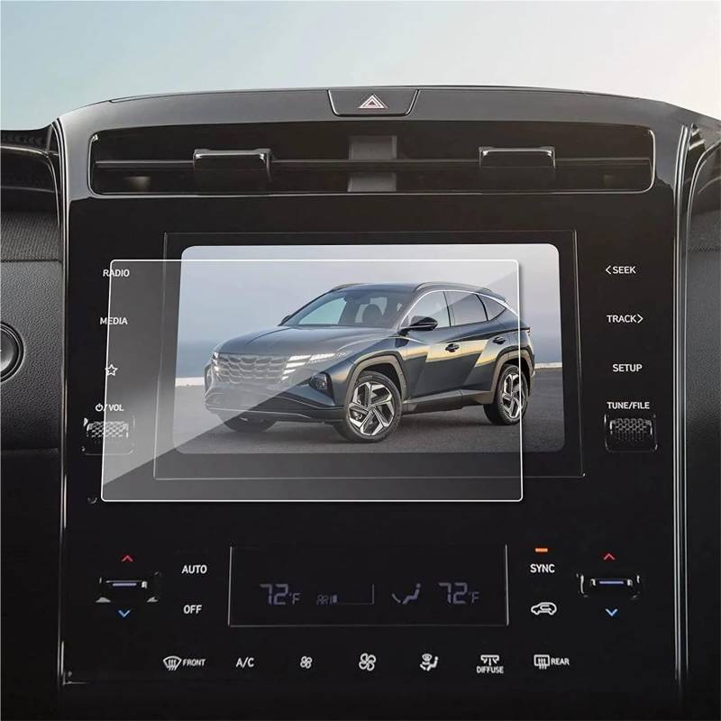 GPS-Navigations-Displayschutz Für Hyundai Für Tucson Für NX4 2022 2023 GPS LCD Touch Navigation Display Zubehör Gehärtetem Glas Screen Protector Film 8 Zoll von RXRJSU