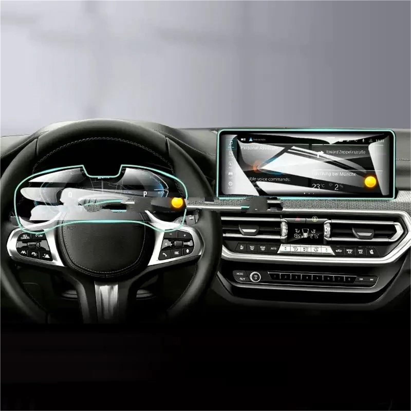 GPS-Navigations-Displayschutz Für Ix3 2022 2023 2024 Auto GPS Navigation Und Dashboard Touchscreen Anti-Scratch Zubehör Gehärtetes Glas Schutz Film(GPS and high Match) von RXRJSU