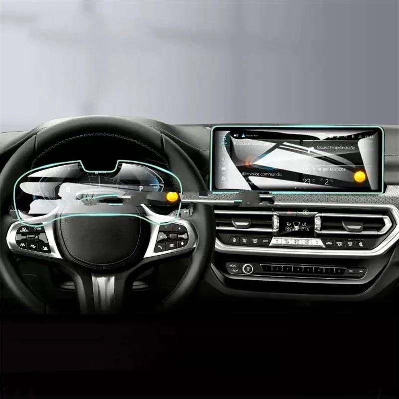 GPS-Navigations-Displayschutz Für Ix3 2022 2023 2024 Auto GPS Navigation Und Dashboard Touchscreen Anti-Scratch Zubehör Gehärtetes Glas Schutz Film(GPS and high Match) von RXRJSU