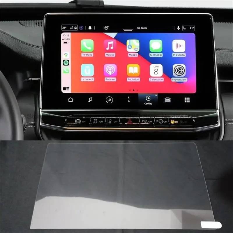 GPS-Navigations-Displayschutz Für Jeep Für Kompass 2021 2022 10,1 Zoll Auto Infotainment GPS Navigation Film LCD Screen Protector Gehärtetem Glas Schutz Film von RXRJSU