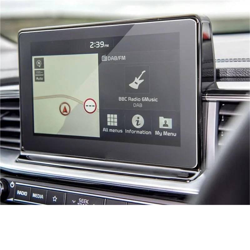 GPS-Navigations-Displayschutz Für Kia Für Ceed CD GT 2019 2020/Telluride 8 Zoll Auto Navigation Screen Protector Auto Innen Zubehör Gehärtetem Glas Film von RXRJSU