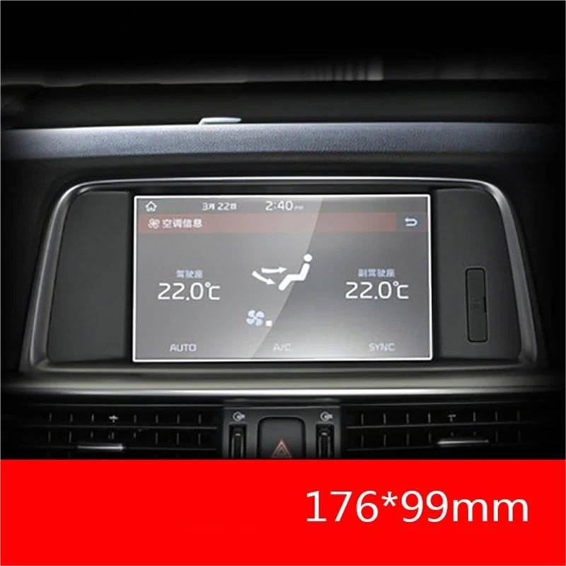 GPS-Navigations-Displayschutz Für Kia Für K5 Für Optima 2016 2017 2018 2019 2020 2021 Auto GPS Navigation Gehärtetes Glas Bildschirm Stahl Schutz Film Auto Innen Aufkleber(A) von RXRJSU