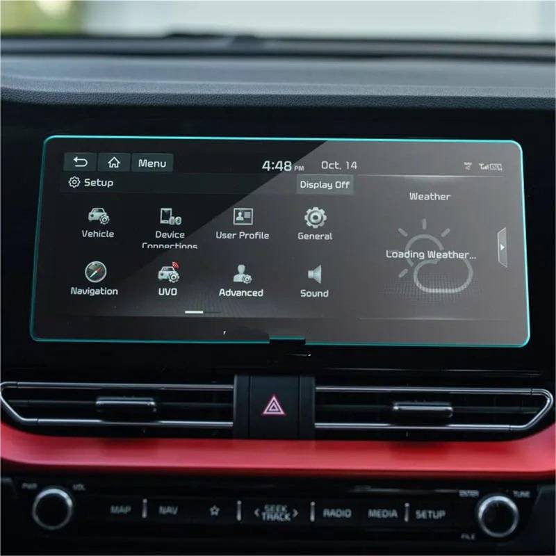 GPS-Navigations-Displayschutz Für Kia Für NIRO 2020 2021 10,25 Zoll Auto GPS Navigation Gehärtetem Glas Bildschirm Stahl Schutz Film von RXRJSU