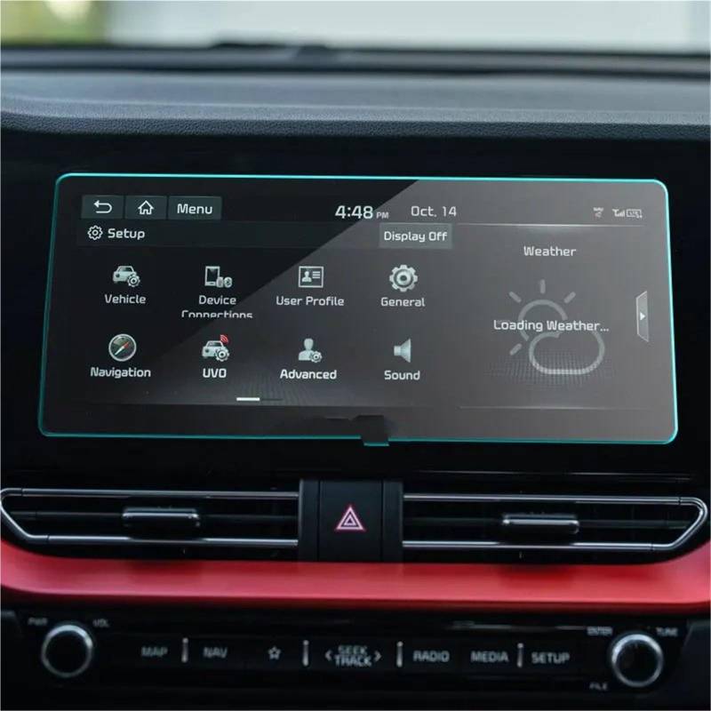 GPS-Navigations-Displayschutz Für Kia Für NIRO 2020 2021 10,25 Zoll Auto Navigation Touch Screen Protector Auto Innen Zubehör Gehärtetem Glas Film von RXRJSU