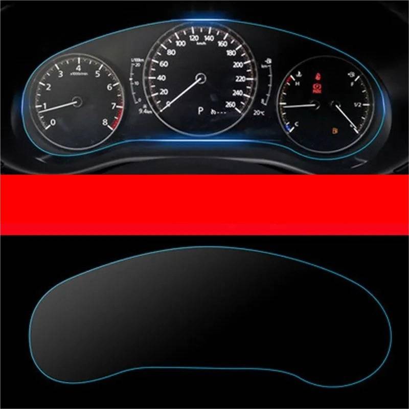 GPS-Navigations-Displayschutz Für Mazda 3 8,8 Zoll 2019 2020 2021 GPS Navigation Gehärtetem Glas Display-schutzfolie PET Instrument Panel Schutz Film(B) von RXRJSU