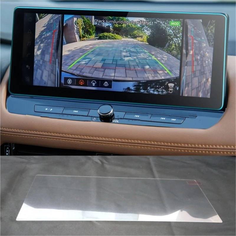 GPS-Navigations-Displayschutz Für Nissan Für Juke Für N-Sport 2024 12,3 Zoll Infotainment Auto GPS Navigation Radio Screen Protector Auto Schutz Gehärtetem Glas(for GPS) von RXRJSU