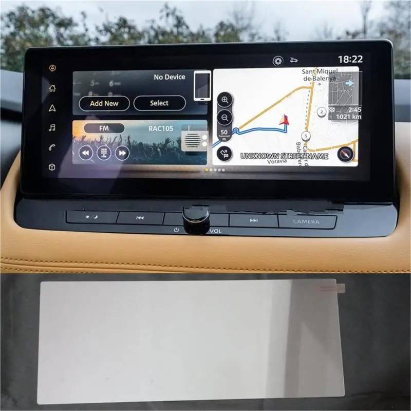 GPS-Navigations-Displayschutz Für Nissan Für Qashqai Für J12 III E-Power 2023 12,3 Zoll Infotainment Auto GPS Navigation Radio Bildschirm Auto Schutz Gehärtetem Glas(for GPS) von RXRJSU