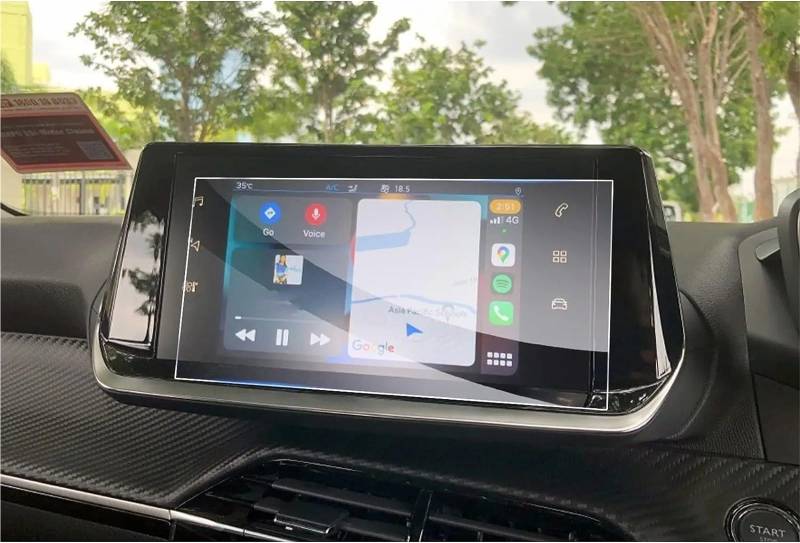 GPS-Navigations-Displayschutz Für Peugeot 208 2008 E-208 E-2008 2020 2021 2022 2023 7 Zoll Auto LCD GPS Navigation Gehärtetes Glas Bildschirm Film Schutz von RXRJSU
