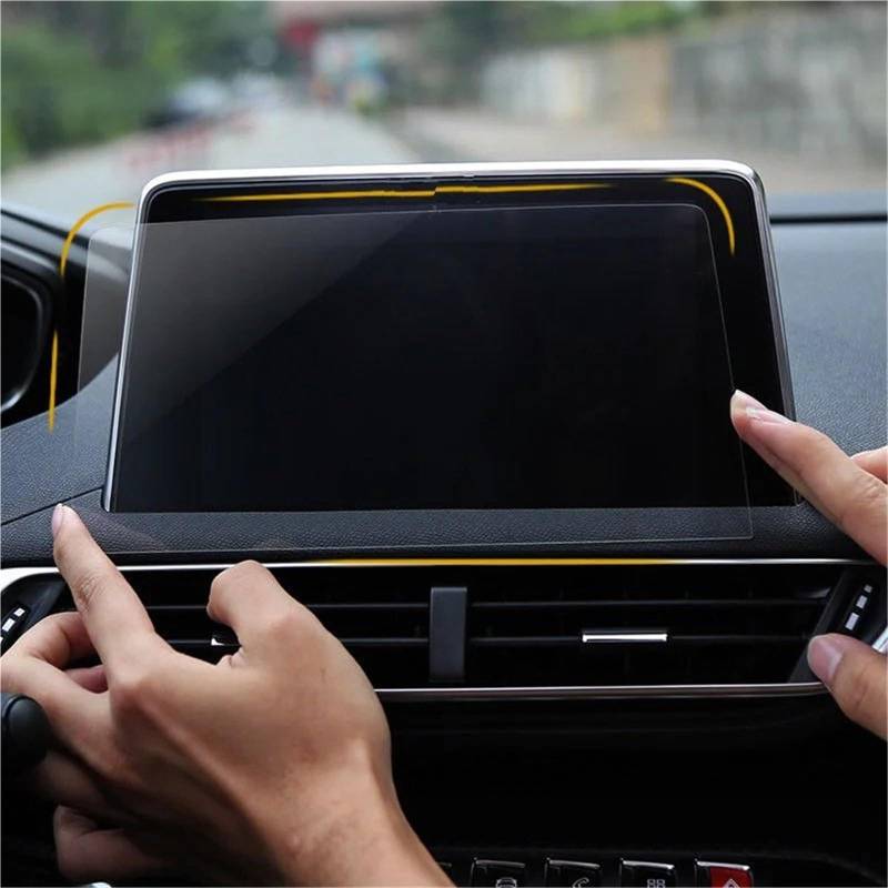 GPS-Navigations-Displayschutz Für Peugeot 3008 5008 3008GT 4008 2017 2018 2019 Auto GPS Navigation 8 Zoll Displayschutzfolie Aus Gehärtetem Glas von RXRJSU