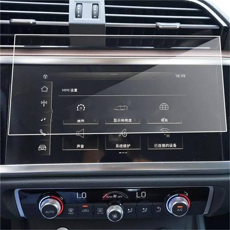 GPS-Navigations-Displayschutz Für Q3 2021 2022 Auto Navigation Radio DVD GPS LCD Dash Board Bildschirm Aufkleber Gehärtetem Glas Display-schutzfolie von RXRJSU