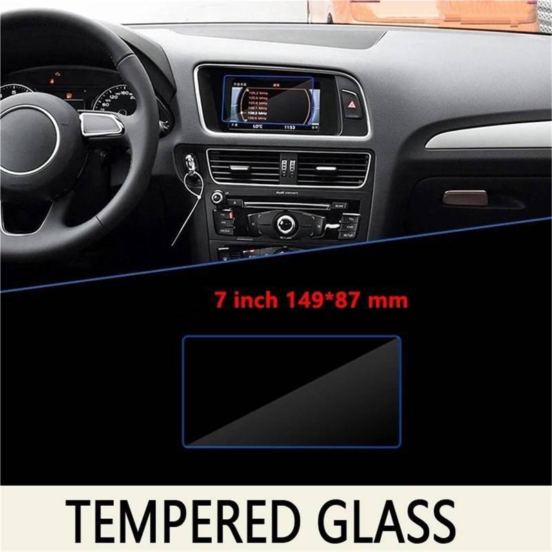 GPS-Navigations-Displayschutz Für Q5 Für 8R 2009 2010 2011 2012 2013 2014 2015 2016 Auto Navigation GPS Anti-Fingerprint Film Full Screen Protector Gehärtetes Glas Zubehör(7 inch) von RXRJSU