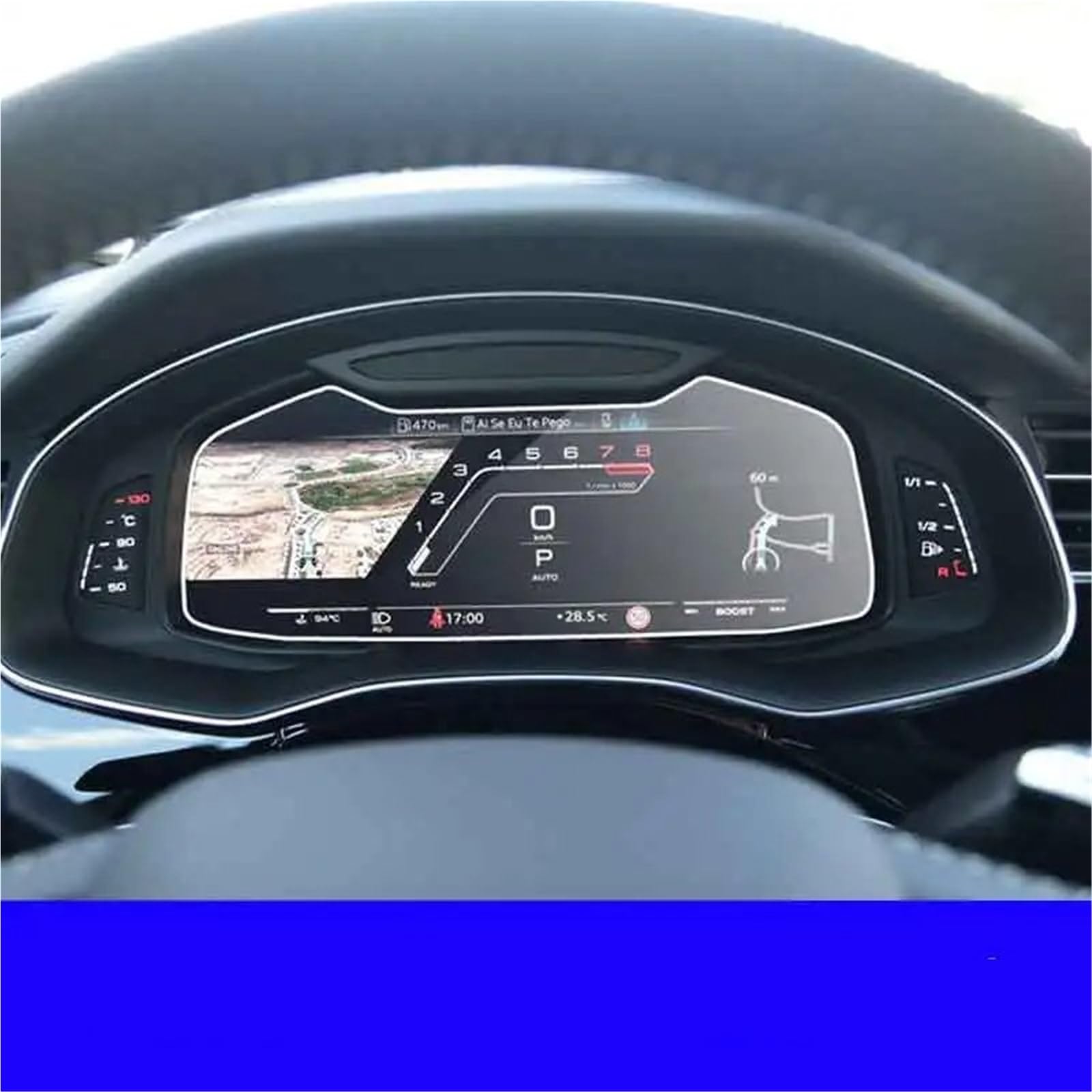 GPS-Navigations-Displayschutz Für Q8 Für Q7 2020 2021 Radio GPS LCD Dash Board Bildschirm Schutz Auto Navigation Gehärtetem Glas Bildschirm Schutz Film Aufkleber(for Instrument) von RXRJSU