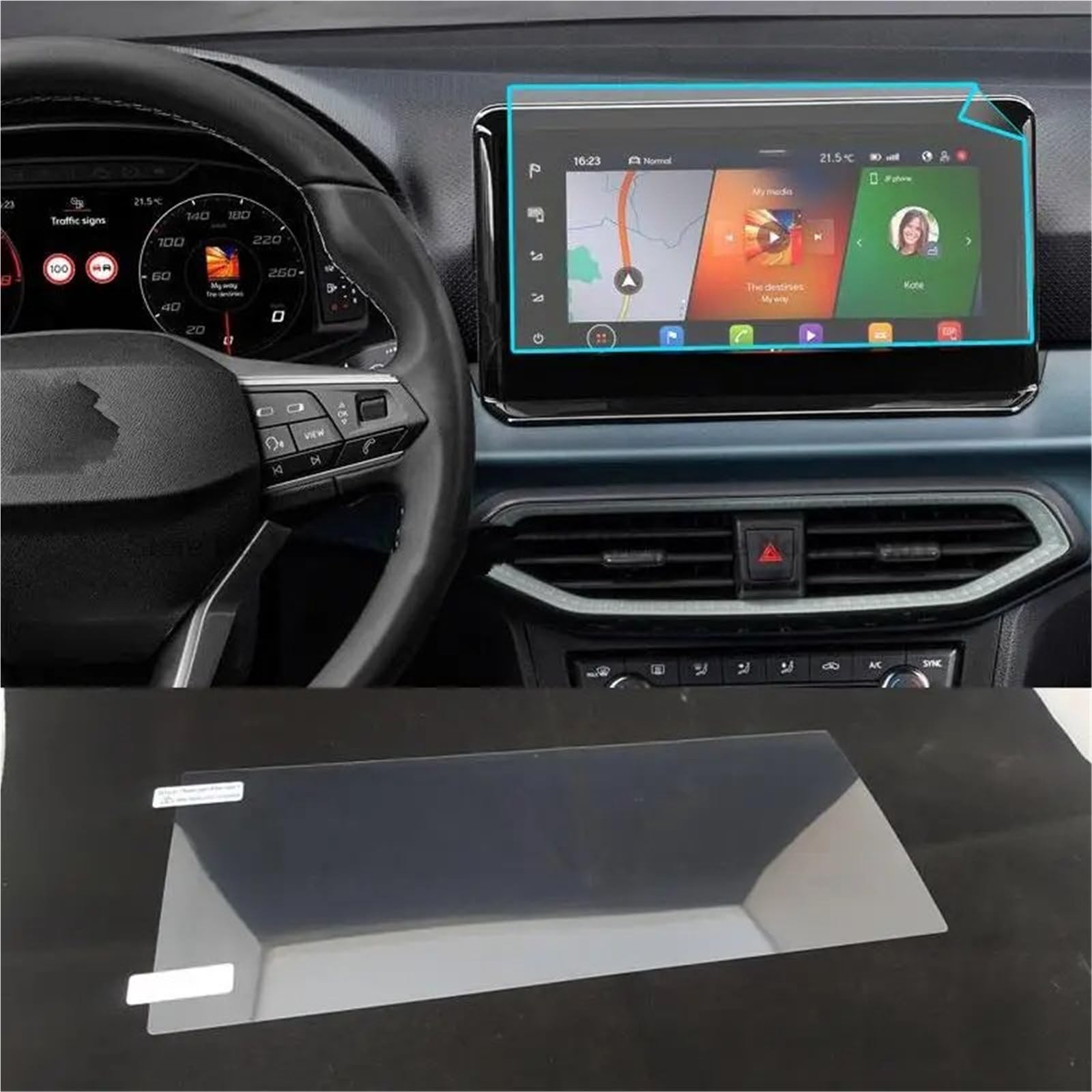 GPS-Navigations-Displayschutz Für Sitz Für Arona 2021 2022 9,2 Zoll Auto Infotainment Auto Radio GPS Navigation Touch Display Screen Protector GPS-Navigations-Displayschutz Für Sitz Für Arona 2021 2022 9,2 Zoll Auto Infotainment Auto Radio GPS Navigation Touch Display Screen Protector von RXRJSU