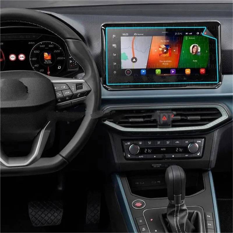 GPS-Navigations-Displayschutz Für Sitz Für Arona 2021 2022 9,2 Zoll Auto Infotainment GPS Navigation Display Auto Schützen Aufkleber Screen Protector von RXRJSU