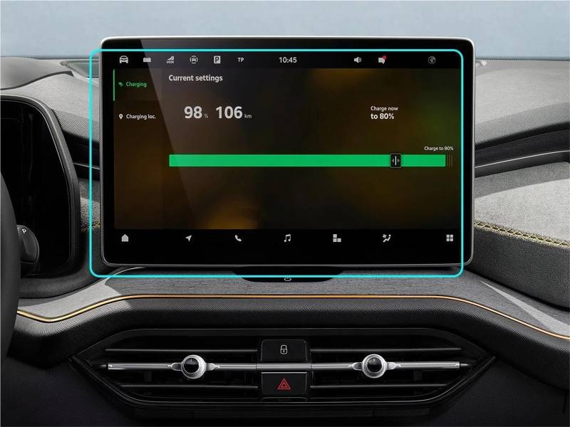 GPS-Navigations-Displayschutz Für Skoda Für Kodiaq 2 Ii/RS VRS Für Sportline Für Hybrid 2024 2025 Auto 13 Zoll PET GPS Navigation Display-schutzfolie von RXRJSU