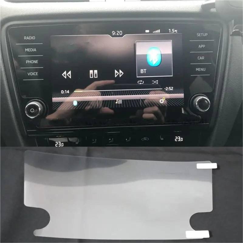 GPS-Navigations-Displayschutz Für Skoda Für Octavia Für A7 2018 2019 8 Zoll Auto GPS Navigation Auto Innen Zubehör Screen Protector von RXRJSU