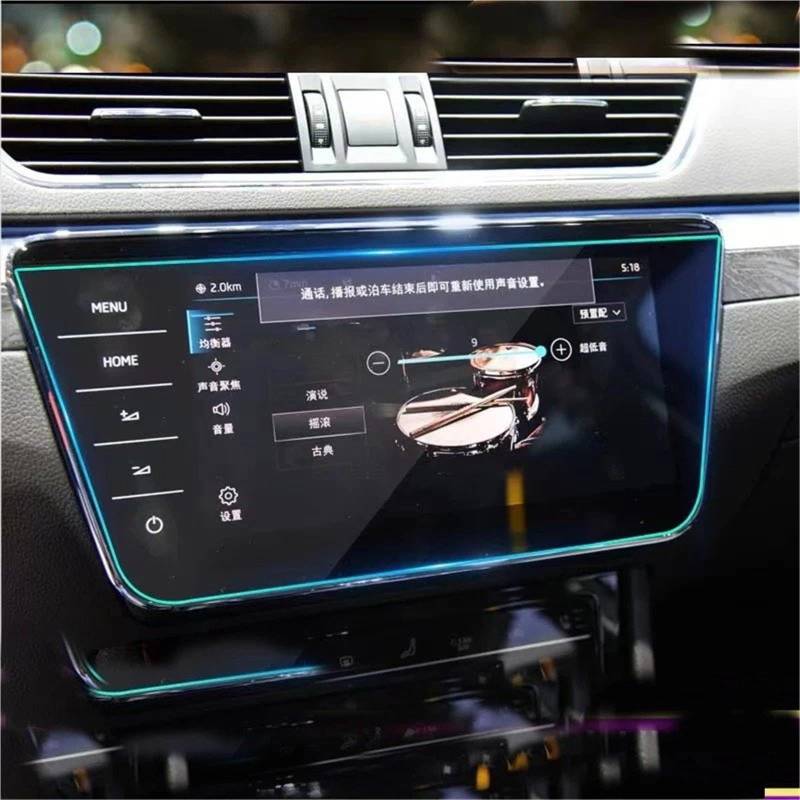 GPS-Navigations-Displayschutz Für Skoda Für Superb Für Scout/Combi IV 2020 2021 2022 Auto GPS Navigation Touchscreen Schutz Film Gehärtetes Glas Film Schutz von RXRJSU