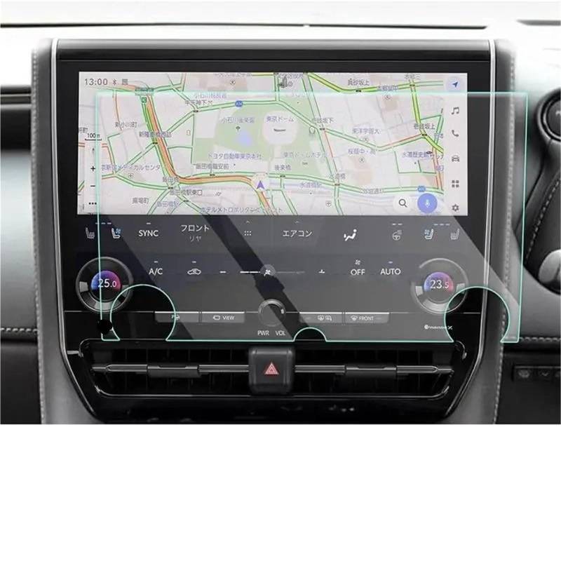 GPS-Navigations-Displayschutz Für Toyota Für Alphard/Wilfa 40 Serie 2024 14 Zoll Auto Infotainment GPS Navigation Display Gehärtetem Glas Screen Protector von RXRJSU