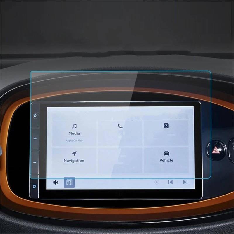 GPS-Navigations-Displayschutz Für Toyota Für Aygo X 2022 9 Zoll Auto Radio GPS Navigation Film Innen Anti-Scratch Zubehör Gehärtetem Glas Screen Protector von RXRJSU