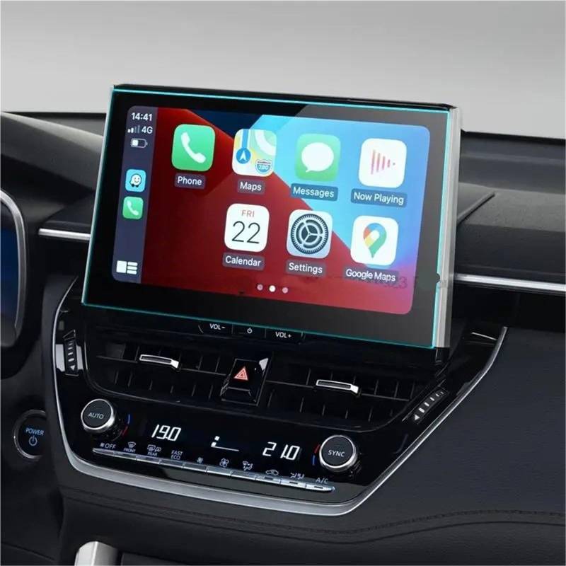 GPS-Navigations-Displayschutz Für Toyota Für Corolla Für Kreuz 2022 2023 10,5 Zoll Auto Infotainment GPS Navigation Innen Zubehör TPU Screen Protector Film von RXRJSU