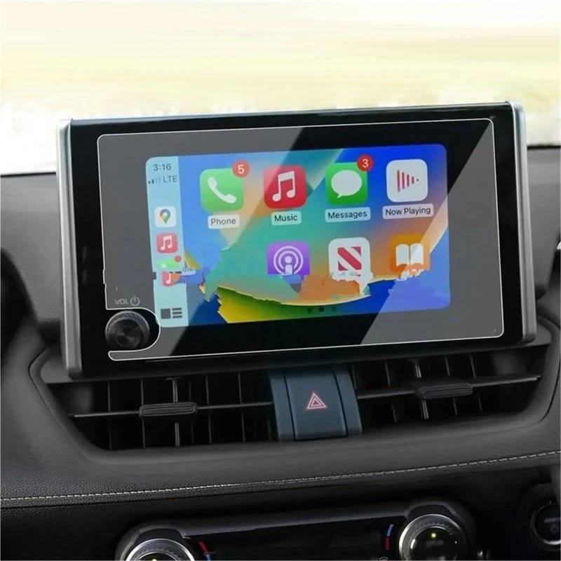 GPS-Navigations-Displayschutz Für Toyota Für RAV4 2023 2024 8 Zoll Auto LCD GPS Navigation ToushScreen Anti-Scratch-Film Gehärtetes Glas Screen Protector(Left Hand Drive) von RXRJSU