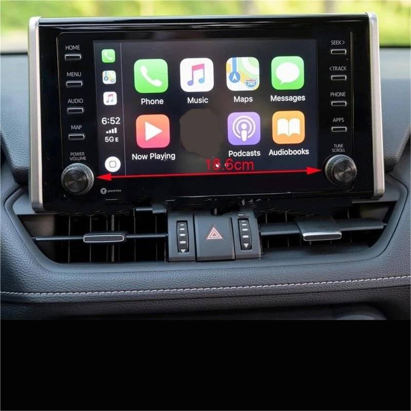 GPS-Navigations-Displayschutz Für Toyota Für RAV4. 2019 2020 7 Zoll Oder 8 Zoll Auto Display Navigation Anti-Scratch-Film Gehärtetem Glas Screen Protector Film(8inch) von RXRJSU