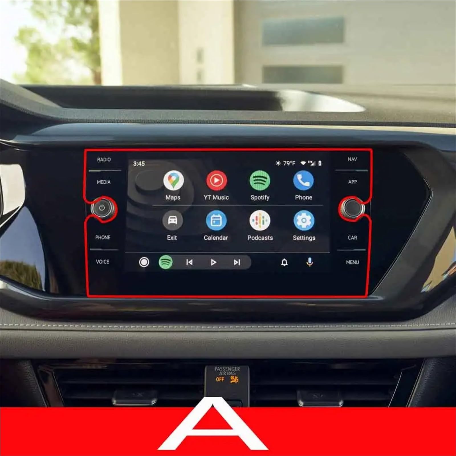 GPS-Navigations-Displayschutz Für VW Für T-Kreuz 2021 2022 Auto Radio GPS Navigation Innen Zubehör Gehärtetem Glas Screen Protector Film(GPS 8 inch) von RXRJSU