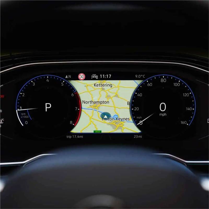 GPS-Navigations-Displayschutz Für VW Für Taigo 2022 9,2 Zoll Auto GPS Navigation Gehärtetem Glas Screen Protector Film Auto Innen Aufkleber Accessori(Instrument) von RXRJSU