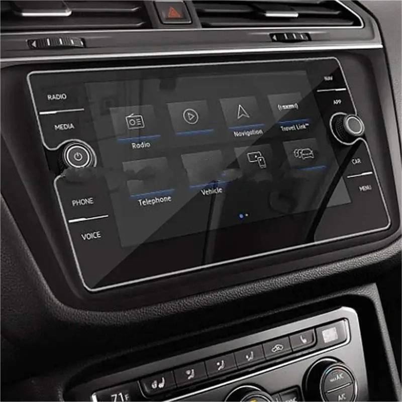 GPS-Navigations-Displayschutz Für VW Für Tiguan Für Atlas SE SEL Für R-Linie 2018 2019 2020 2021 2022 2023 Auto GPS Navigation Center Touchscreen Gehärtetes Glas Sreen Schutz von RXRJSU