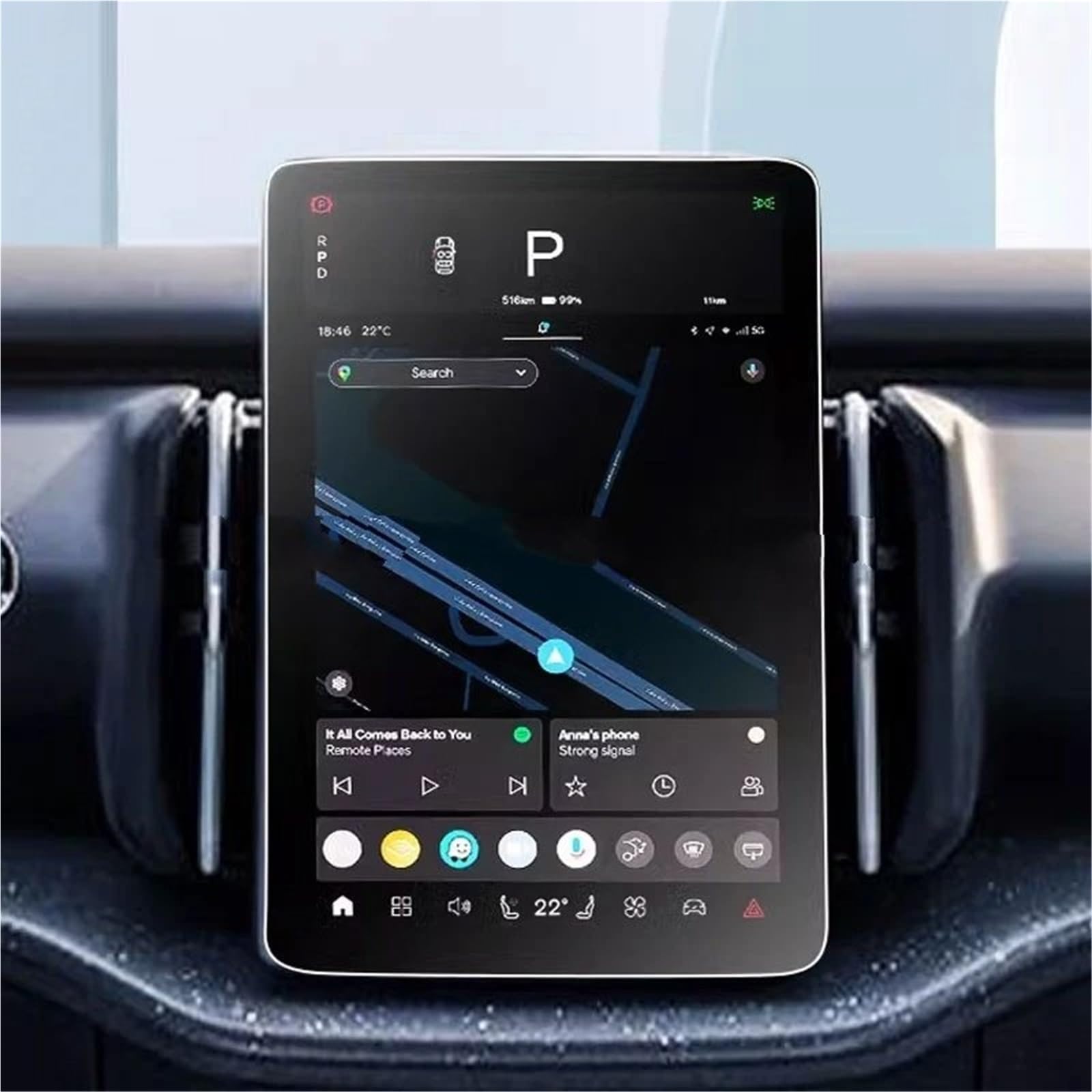 GPS-Navigations-Displayschutz Für Volvo Für EX30 2024 2025 12,3 Zoll Auto GPS Navigation Anti-Scratch Zubehör Gehärtetem Glas Screen Protector Film von RXRJSU