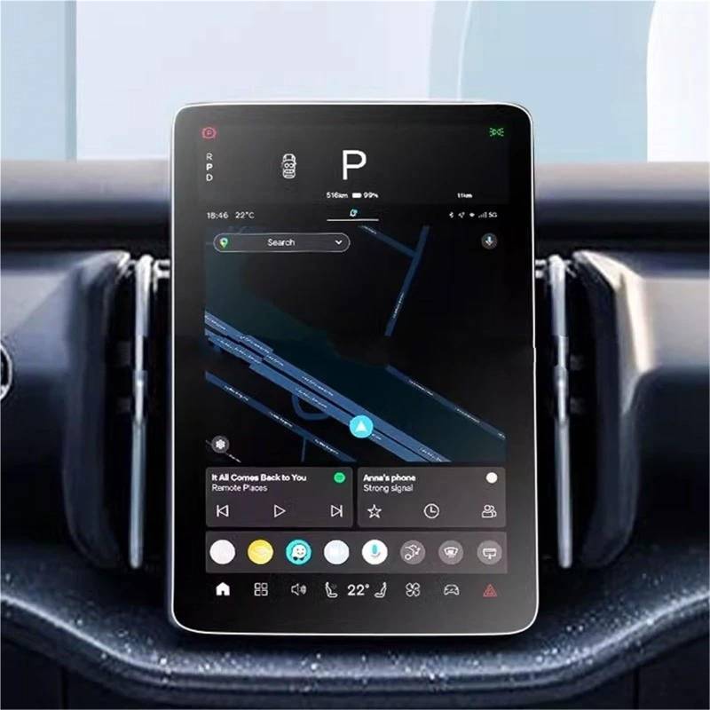 GPS-Navigations-Displayschutz Für Volvo Für EX30 2024 2025 12,3 Zoll Auto GPS Navigation Anti-Scratch Zubehör Gehärtetem Glas Screen Protector Film von RXRJSU