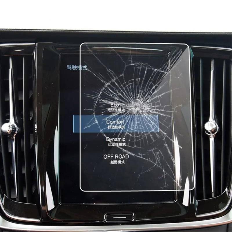 GPS-Navigations-Displayschutz Für Volvo Für XC40 Für XC 40 2018 2019 Auto Zubehör 8,7 Zoll HD Klar Touch Screen Protector Auto GPS Navigation Gehärtetem Glas Film von RXRJSU