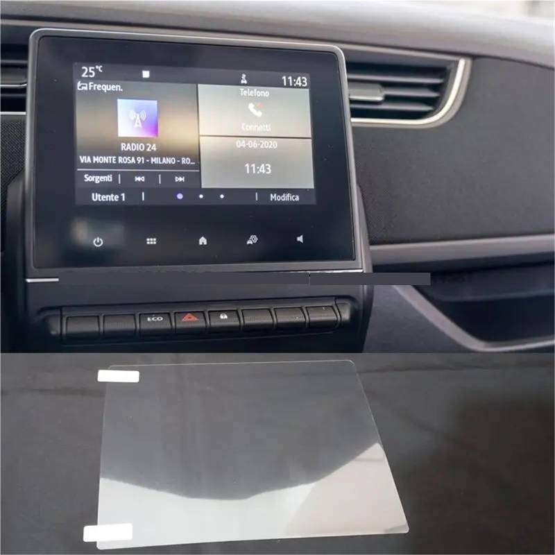 GPS-Navigations-Displayschutz Für Zoe Für Easy Für Link/Clio 5/Captur 2/Arkana Easy Link 2020 2021 2022 2023 7 Zoll Auto Infotainment GPS Navigation Displayschutzfolie von RXRJSU