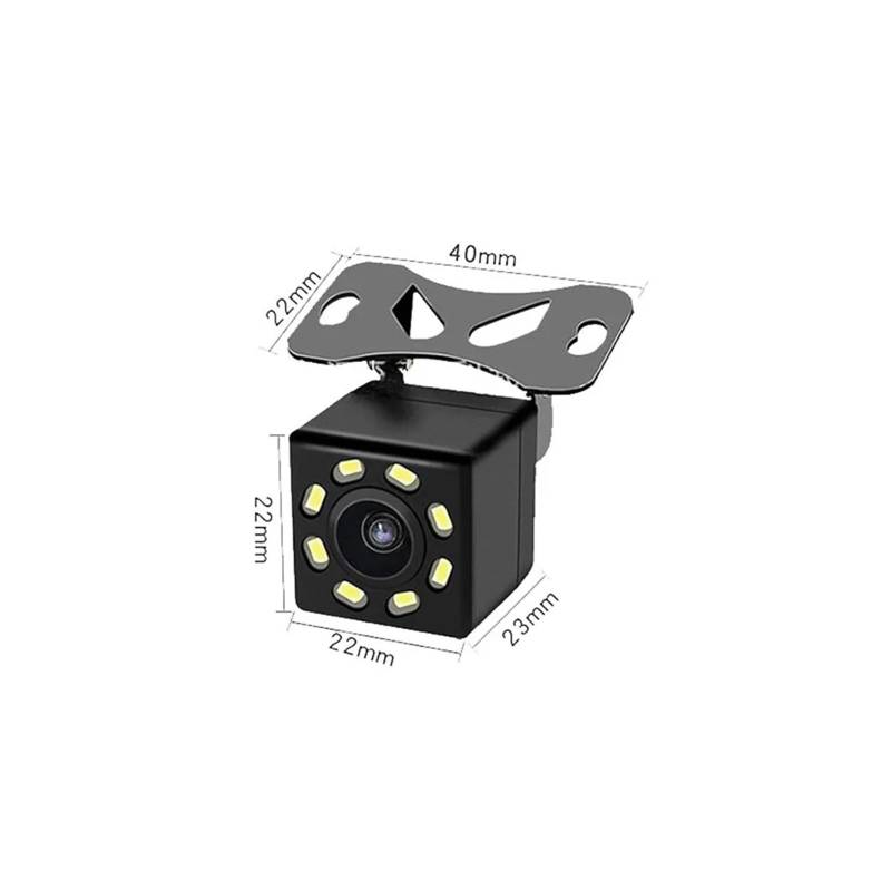 Parkkamera 1Pcs Auto Rückansicht Kamera 4 8 12 Nacht Für Vision Rückfahr Auto Parkplatz Monitor CCD Wasserdicht 170 Grad HD Video(8 LED) von RXRJSU