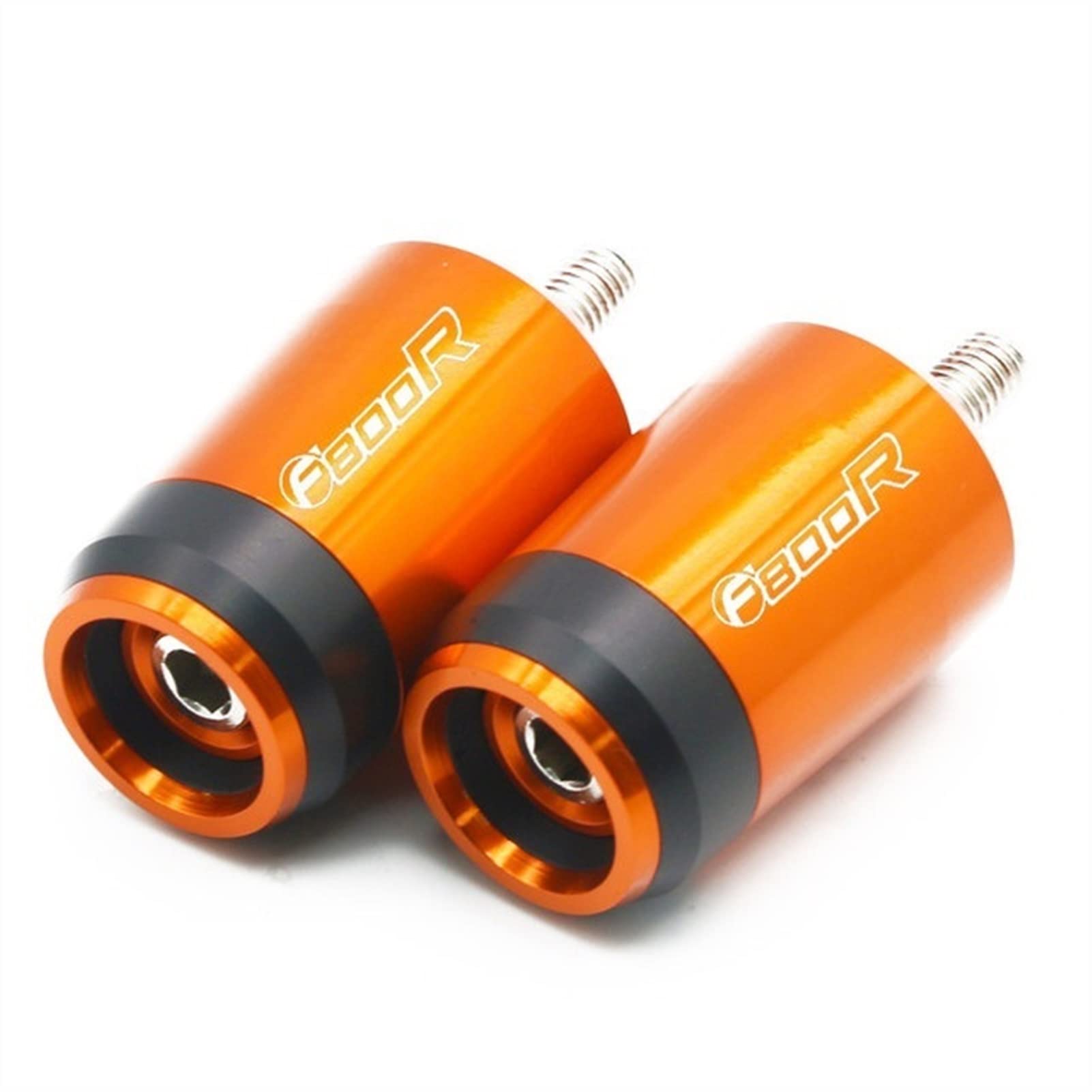 Motorradzubehör Für BMW F800R F 800R F800 R F 800 R Motorradzubehör Universal CNC 7/8''22MM Lenkergriffe Lenkergriff Endkappenstopfen (Farbe : Orange) von RYABE