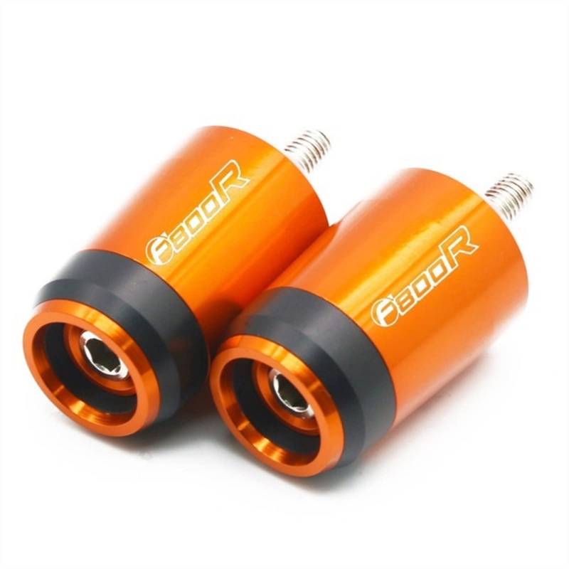Motorradzubehör Für BMW F800R F 800R F800 R F 800 R Motorradzubehör Universal CNC 7/8''22MM Lenkergriffe Lenkergriff Endkappenstopfen (Farbe : Orange) von RYABE