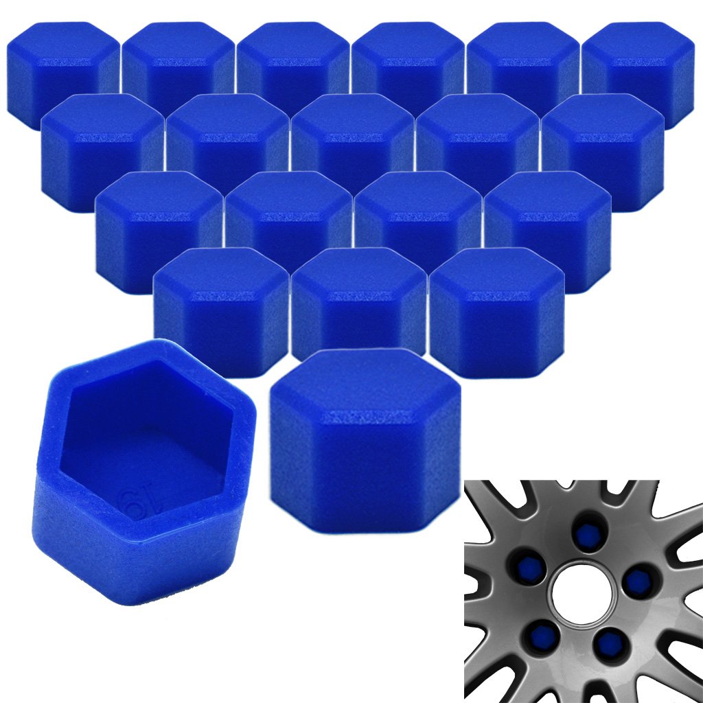 RYHX 20x Radschrauben Silikon Kappen Set Abdeckung SW17 17MM Dunkelblau RYHX 20x Radschrauben Silikon Kappen Set Abdeckung SW17 17MM Dunkelblau von RYHX