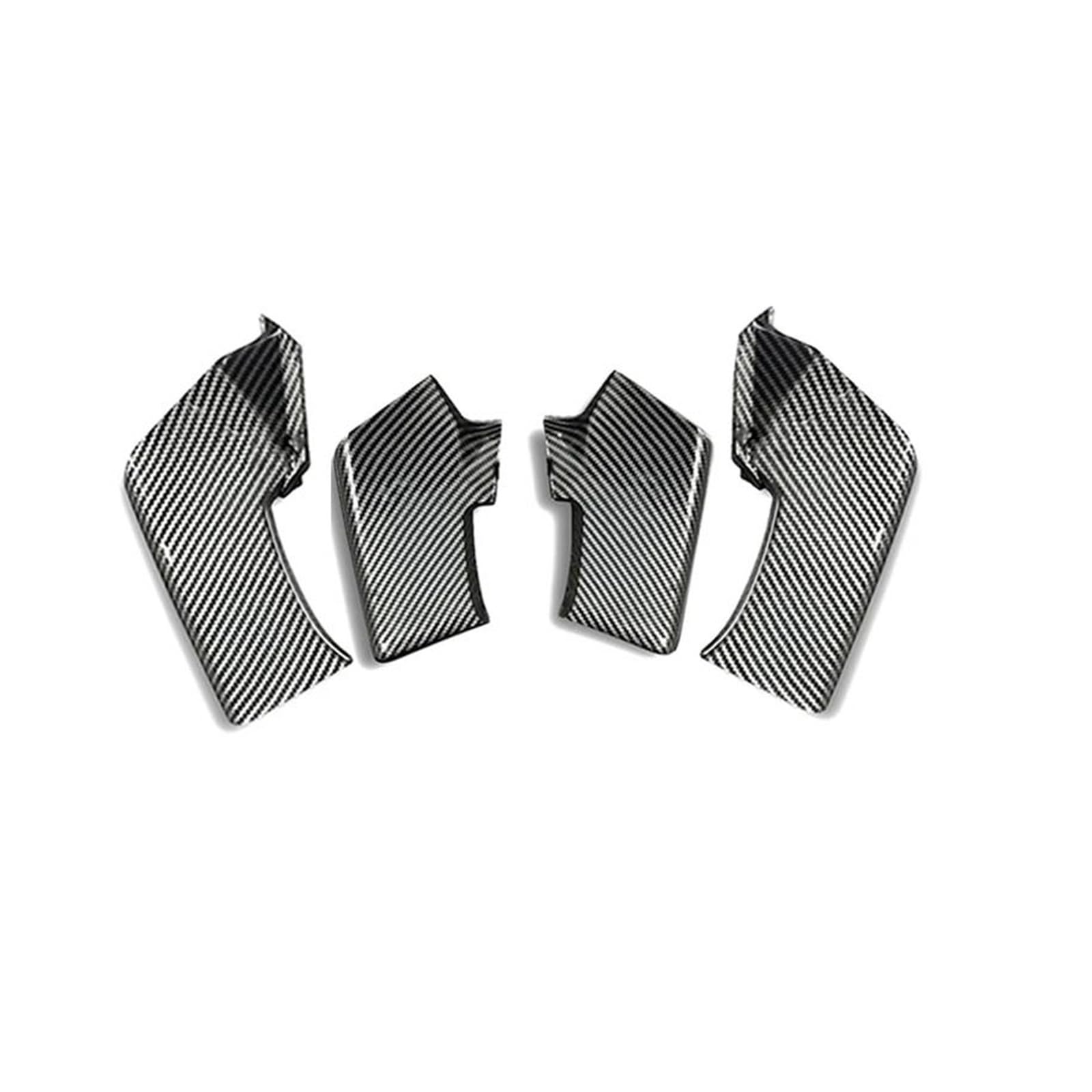 Für Ducati Street Fighter V4 V4S SP 2020-2023 V2 2022-2023 Spoiler Fxed Motorrad Winglets Zubehör(Fiber pattern) von RYMZBE