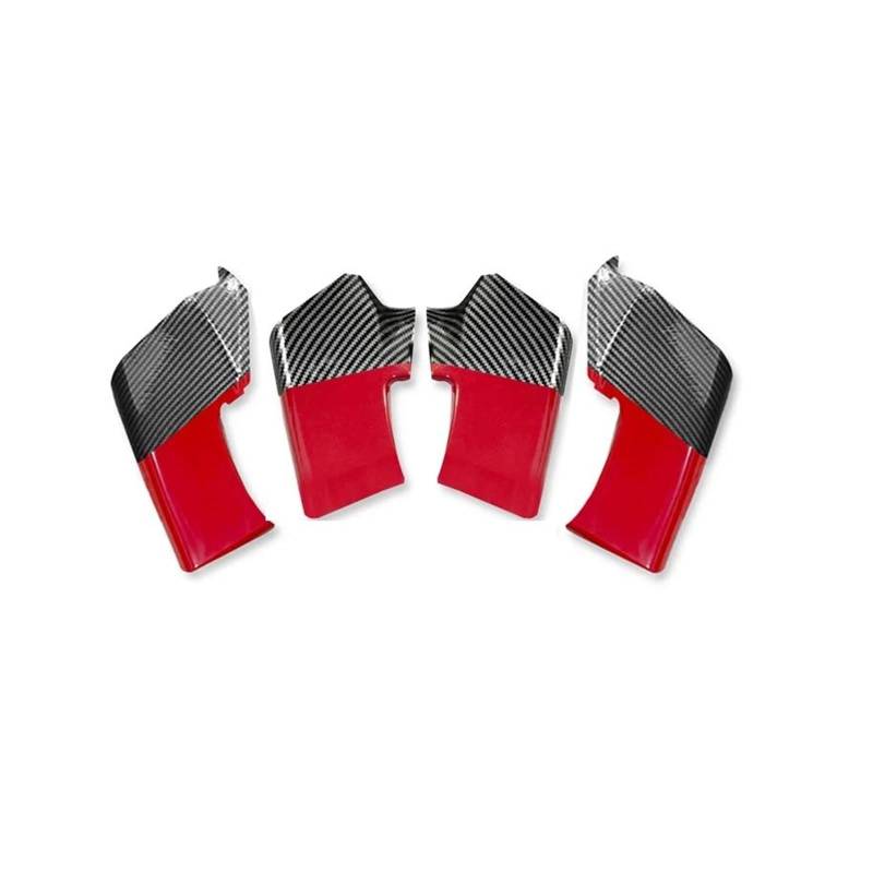 Für Ducati Street Fighter V4 V4S SP 2020-2023 V2 2022-2023 Spoiler Fxed Motorrad Winglets Zubehör(Red) von RYMZBE