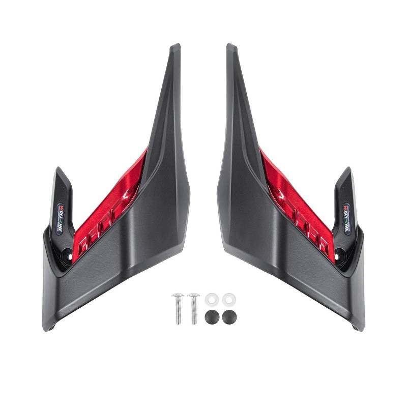 Für Honda CB650R 2019-2023 Motorrad Seite Flügel Panel Abdeckt Winglet Windschutzscheibe Rahmen Schutz Spoiler Kit(Red) von RYMZBE