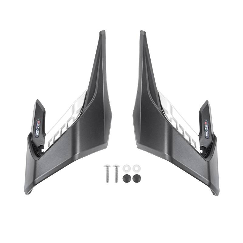 Für Honda CB650R 2019-2023 Motorrad Seite Flügel Panel Abdeckt Winglet Windschutzscheibe Rahmen Schutz Spoiler Kit(Silver) von RYMZBE